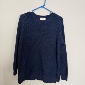 NWOT Women's Navy Knit Sweater L